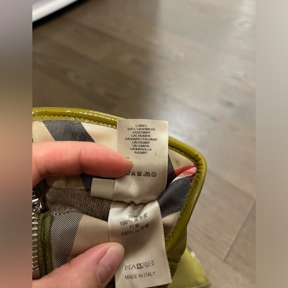 Burberry cashmere lined genuine leather gloves - Picture 2 of 5